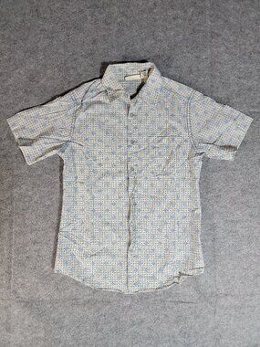 Y2K style late 2000s DKNY Jeans Short Sleeve Button Down Patterned Shirt Mens S
